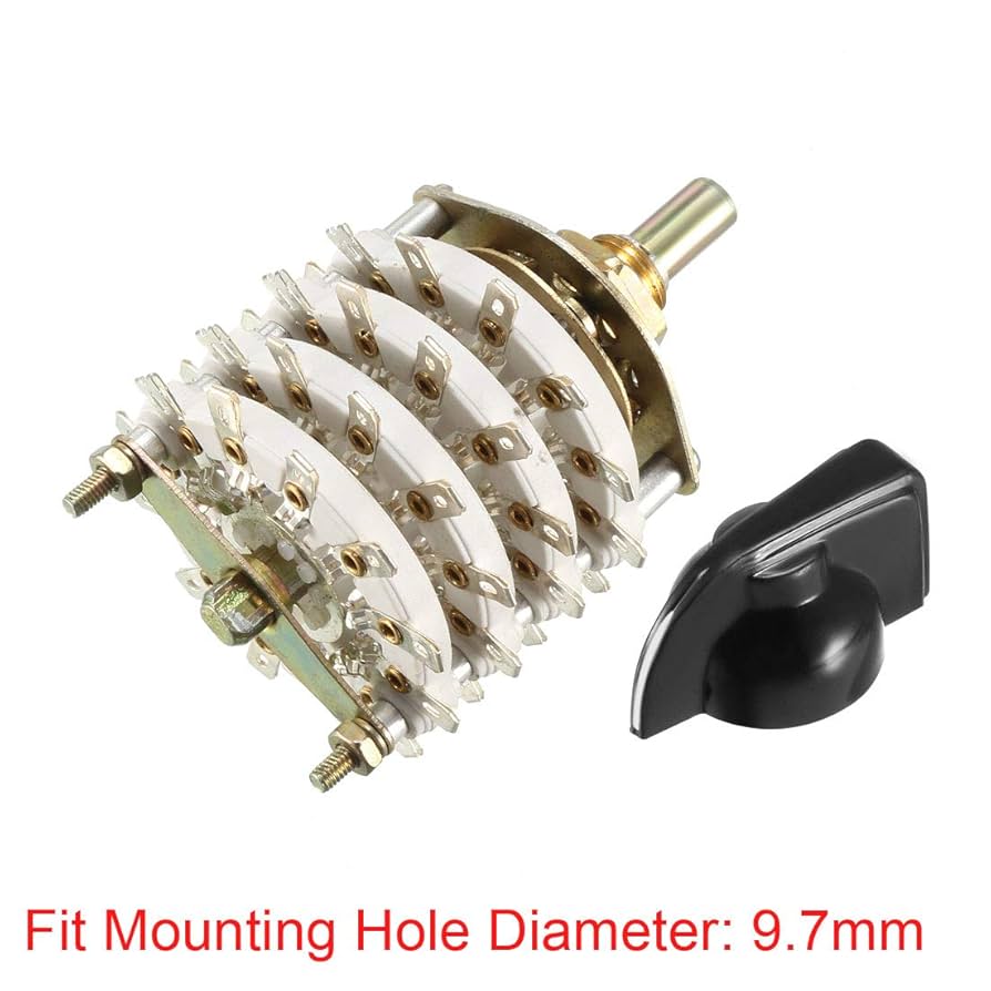 uxcell 4P11T 4 Pole 11 Throw 4 Deck Band Channel Rotary